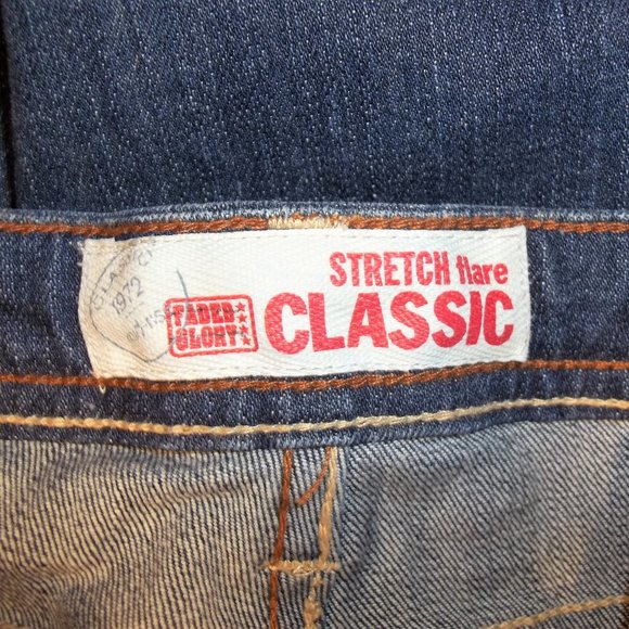 Faded Glory Stretch Flare Classic Womens Jeans Size 4 Petite Faded Casual Blue - Picture 4 of 6